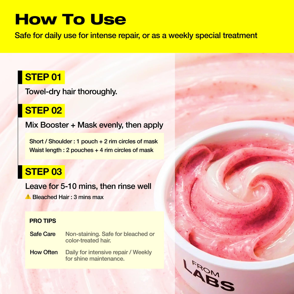 FROMLABS Deep Conditioning Hair Mask Duo Set side view