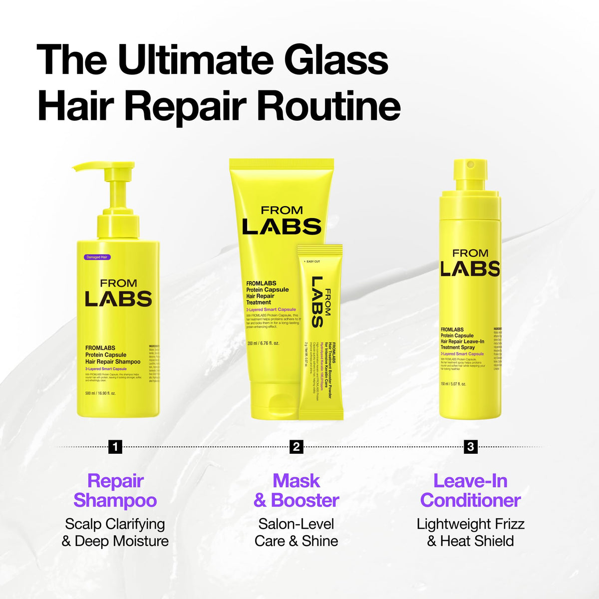 FROMLABS Leave-In Spray being applied to hair
