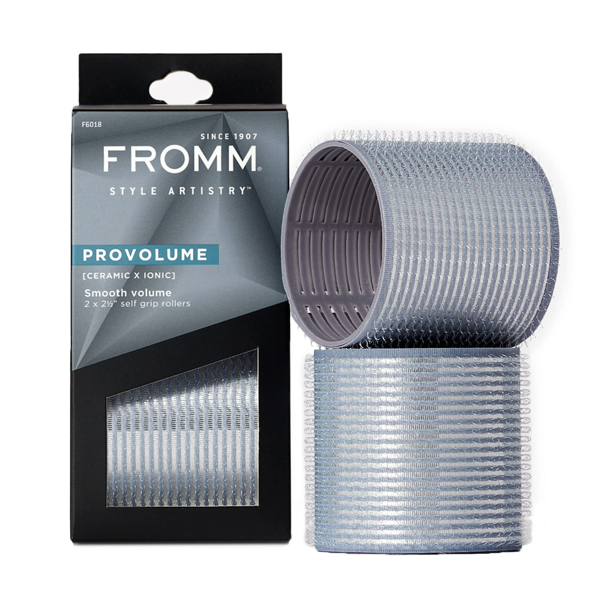 Fromm ProVolume 2.5 inch self-grip hair roller front view