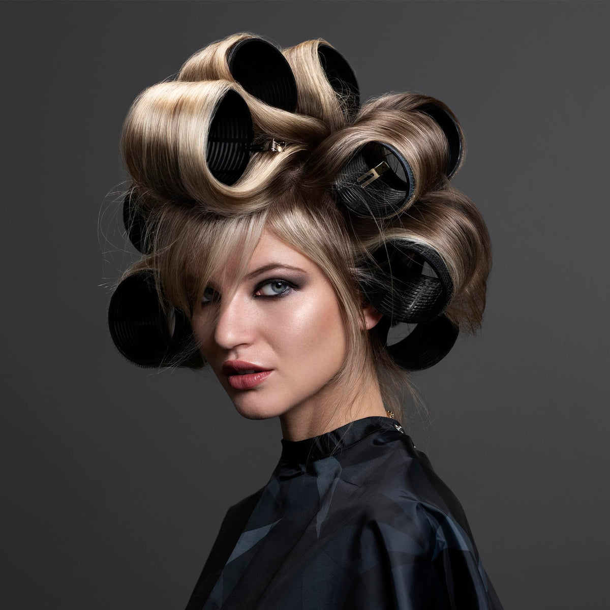 Fromm ProVolume hair rollers displayed on a countertop