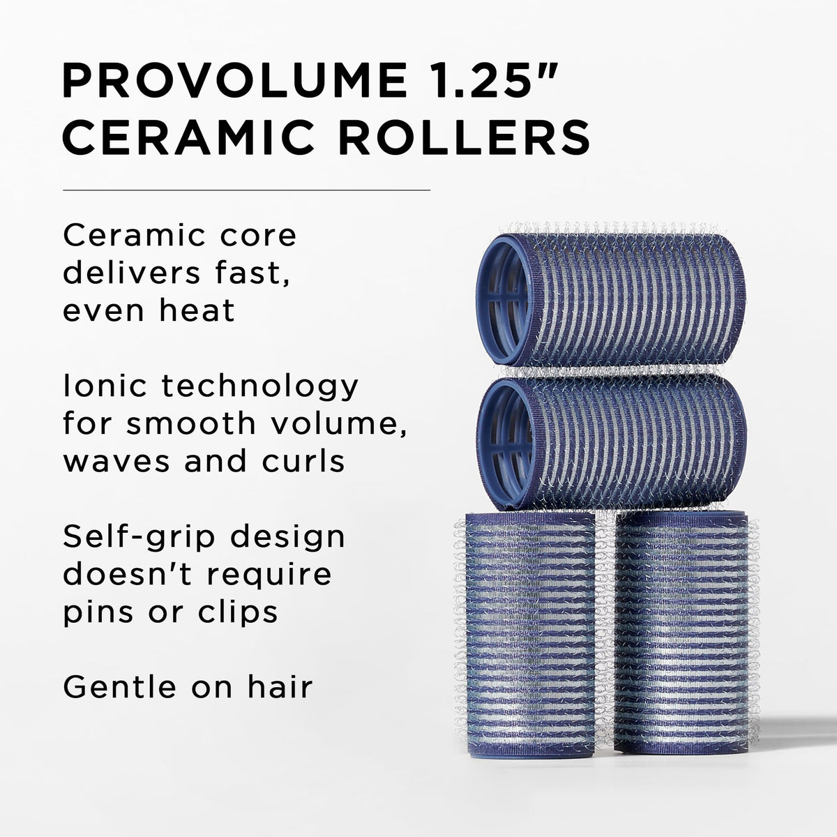 Fromm ProVolume hair rollers with ceramic thermal core close-up