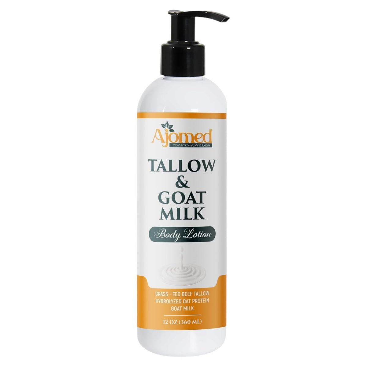 Front view of Generic Tallow & Goat Milk Body Lotion 12 OZ