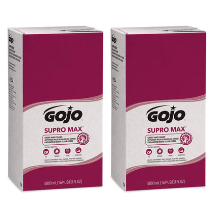 Front view of GOJO PRO TDX Supro Max Cherry Hand Cleaner Refill 5000 mL