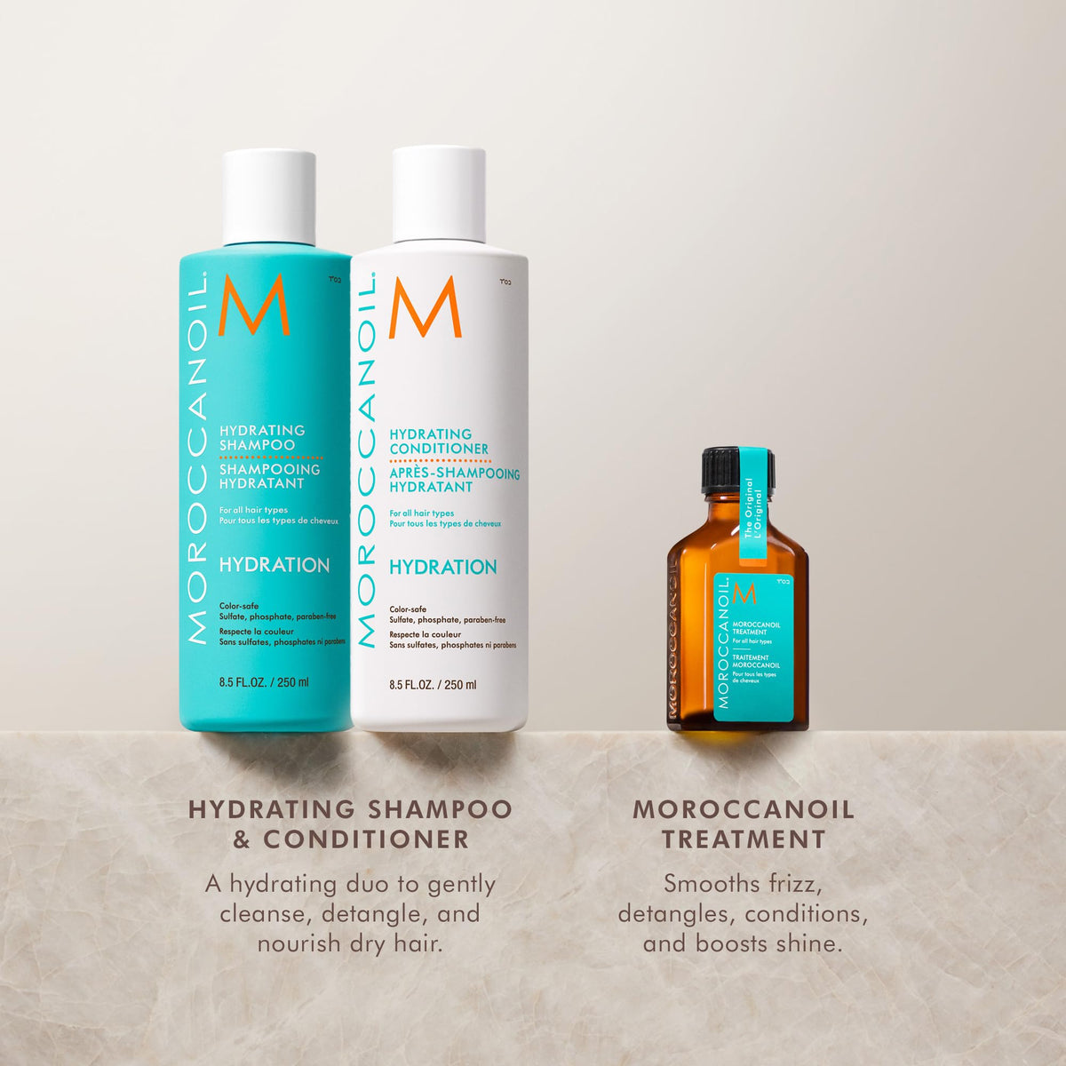 Front view of Moroccanoil Hydrating Conditioner bottle