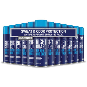 Front view of Right Guard Sport Unscented Antiperspirant Spray 6oz
