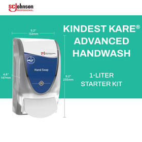 Front view of SC Johnson Professional Kindest Kare hand soap cartridge