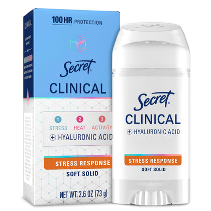 Front view of Secret Clinical Strength Antiperspirant Deodorant 100HR