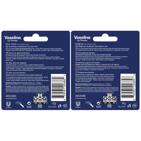 Front view of Vaseline Original Lip Balm stick