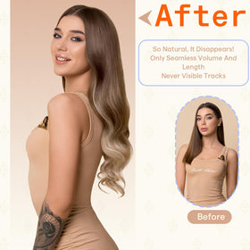 Fshine Tape-In Extensions in a stylish hairstyle