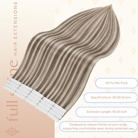 Fshine Tape in Hair Extensions displayed in natural light
