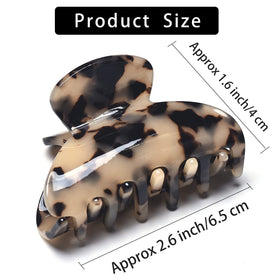 Fsmiling medium tortoise claw hair clip packaging
