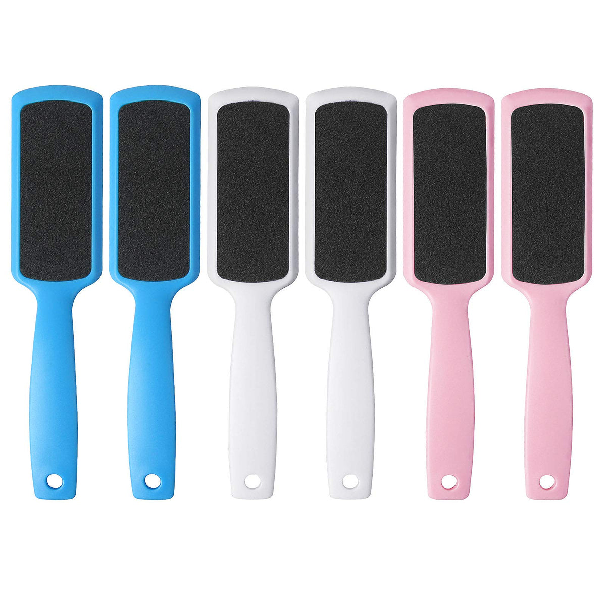 Fu Store Pedicure Foot Files dual sided callus remover blue and white