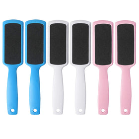 Fu Store Pedicure Foot Files dual sided callus remover blue and white