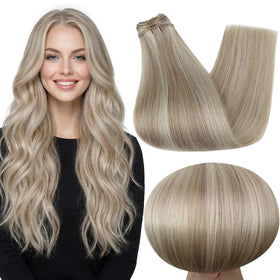 Full Shine 12 Inch 80g Remy Human Hair Extensions front view