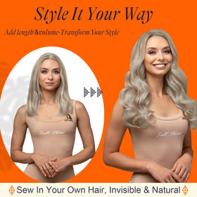 Full Shine 12 Inch 80g Remy Human Hair Extensions lifestyle scene