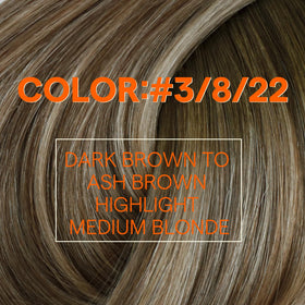Full Shine 12 Inch Hair Extensions showing double weft construction