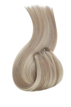 Full Shine 12 Inch Sew In Hair Extensions Ash Blonde colour variety