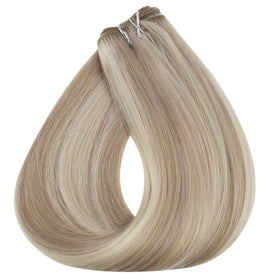 Full Shine 12 Inch Sew In Hair Extensions Ash Blonde packaging
