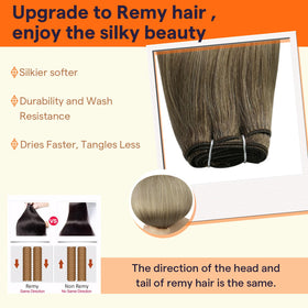 Full Shine 12 Inch Weft Hair Extensions displayed with various color options