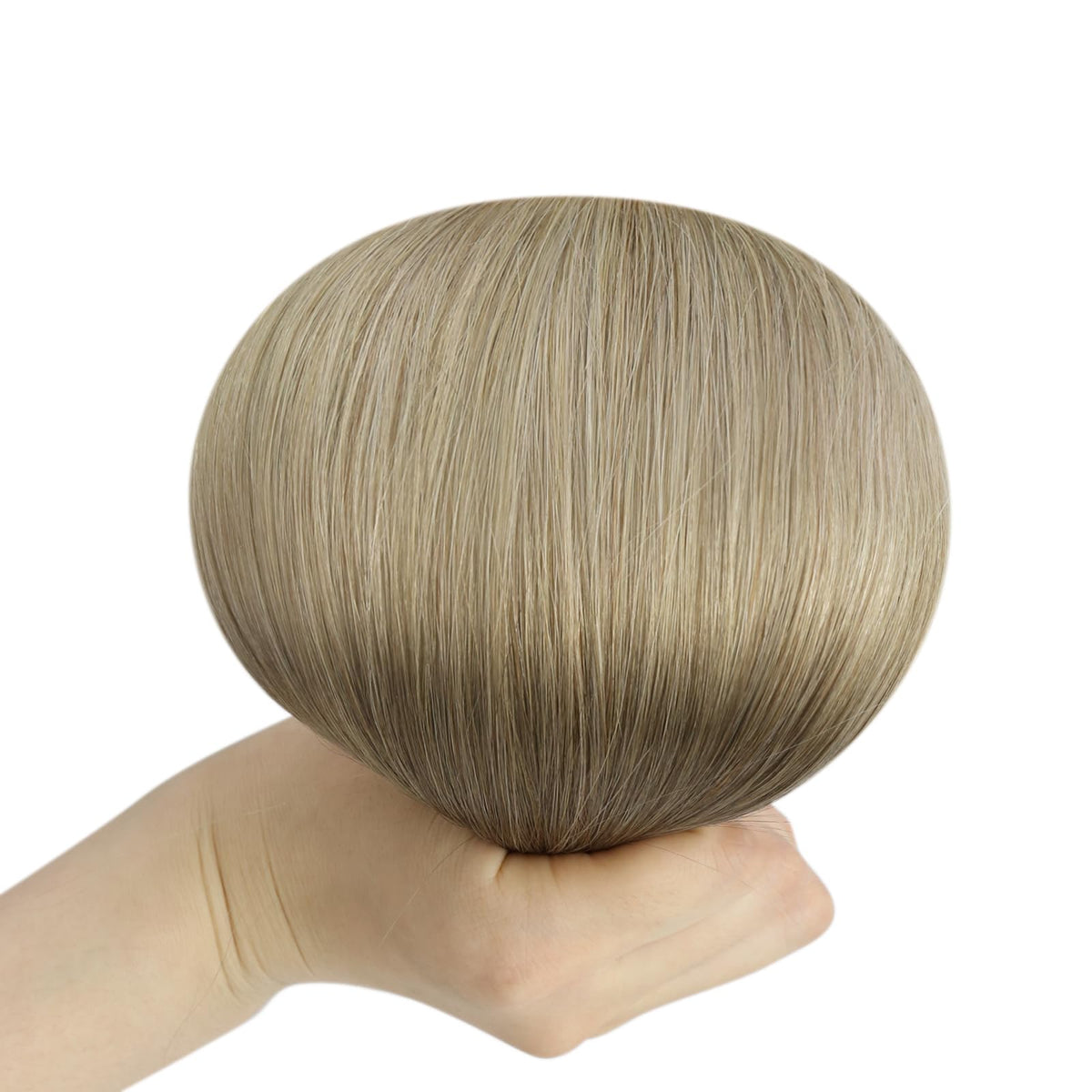 Full Shine 12 Inch Weft Hair Extensions in natural light