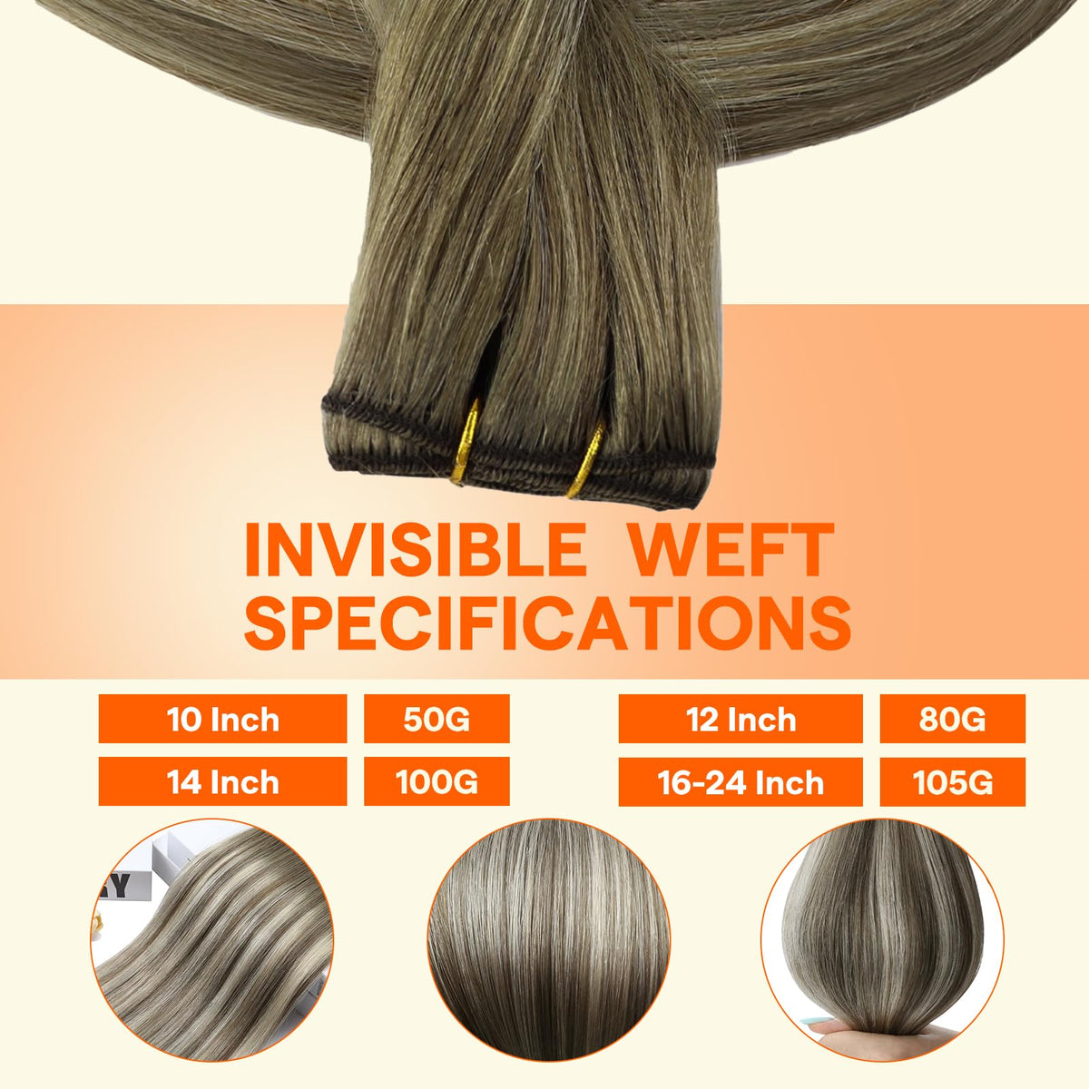Full Shine 14 Inch Machine Weft Hair Extensions in packaging
