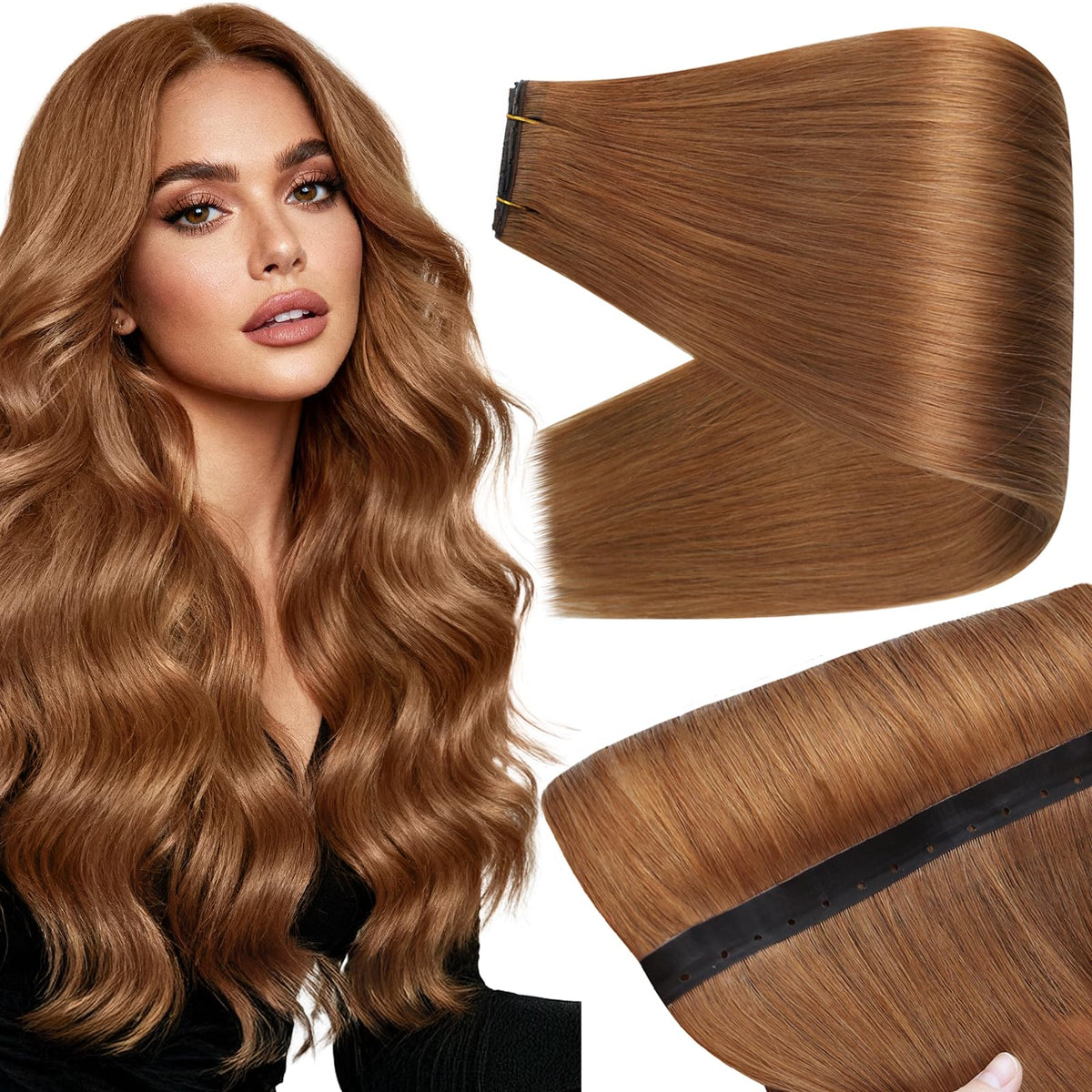 Full Shine 16 Inch Butterfly Weft Hair Extensions front view
