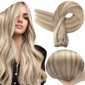 Full Shine 16 Inch Hair Weft Extensions front view