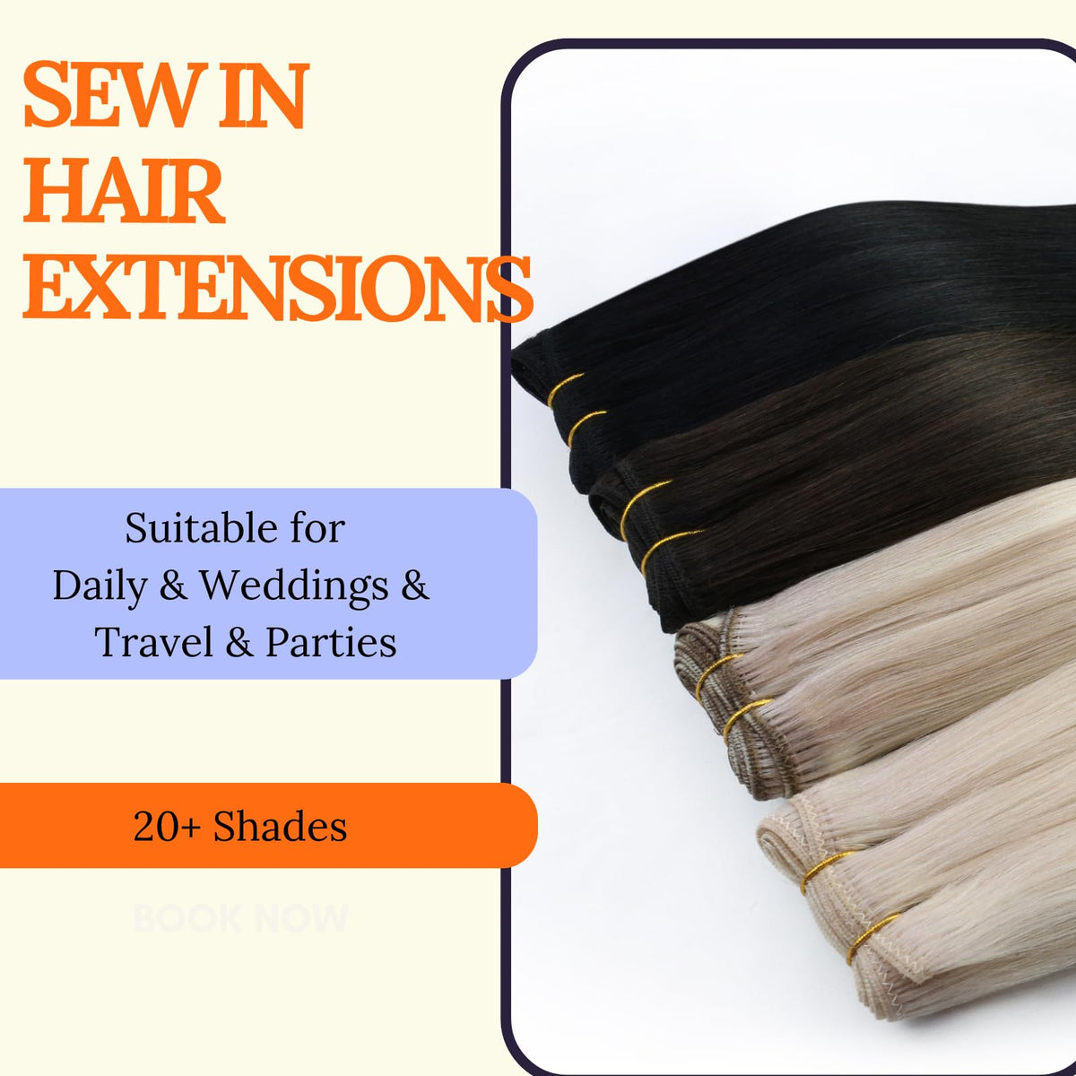 Full Shine 18 Inch Double Weft Hair Extensions installation process