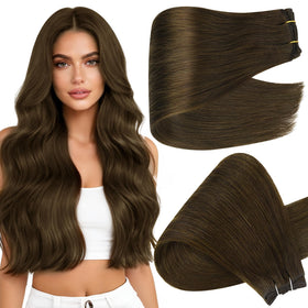 Full Shine 20 Inch Invisible Weft Hair Extensions front view