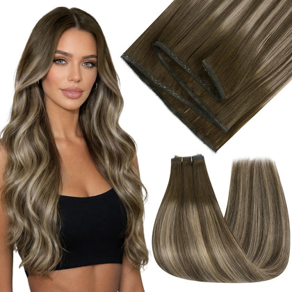 Full Shine 20 Inch Sew In Weft Hair Extensions front view