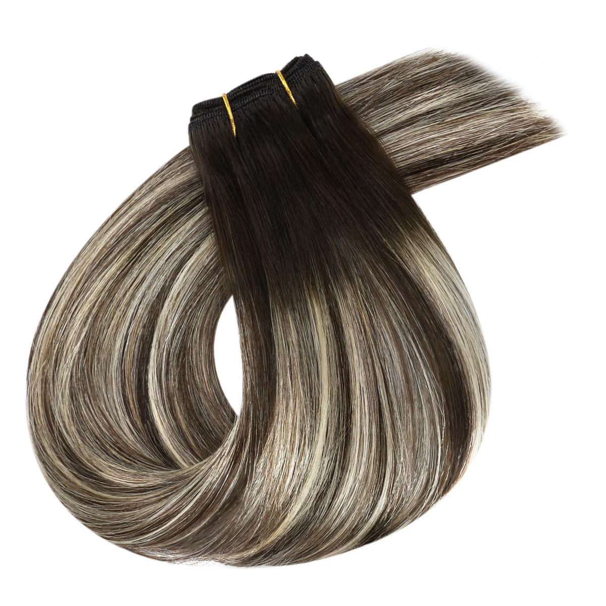 Full Shine 20 Inch Weft Hair Extensions displayed with colour options
