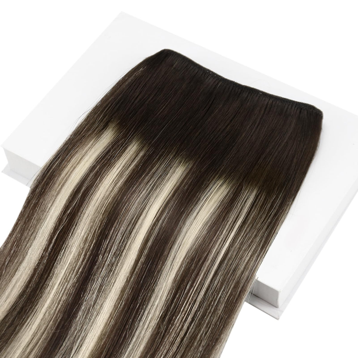 Full Shine 20 Inch Weft Hair Extensions installation example
