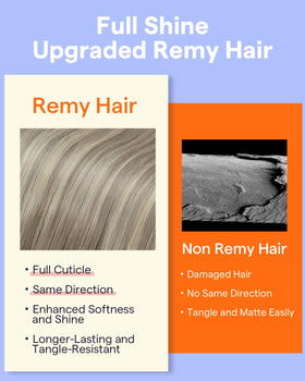 Full Shine 22 inch extensions displayed on a model