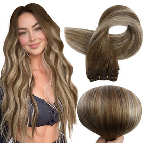 Full Shine 22 Inch Sew In Hair Extensions front view