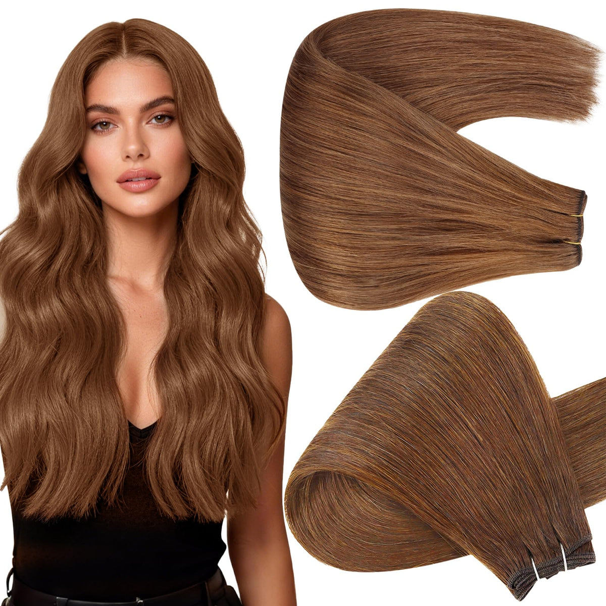 Full Shine 22 Inch Weft Hair Extensions front view