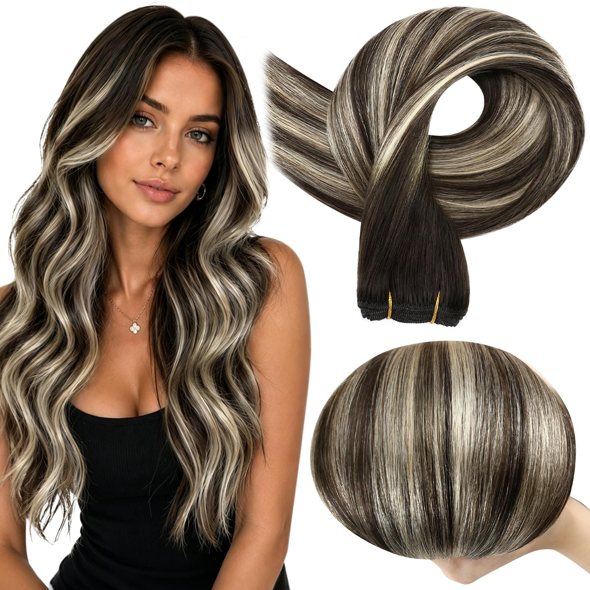Full Shine 22 Inch Weft Hair Extensions front view