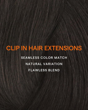 Full Shine 24 Inch Black Extensions showing texture
