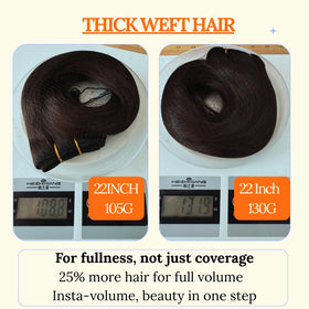 Full Shine 24 Inch Invisible Weft Hair Extensions packaging