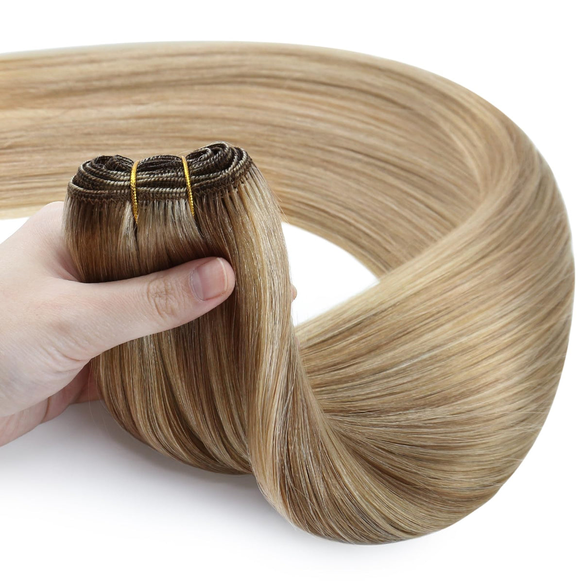 Full Shine 24 Inch Invisible Weft Hair Extensions with care instructions