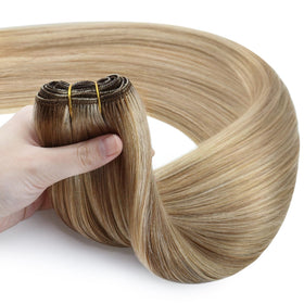 Full Shine 24 Inch Invisible Weft Hair Extensions with care instructions