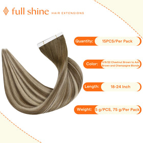 Full Shine 24 Inch Tape in Extensions packaging