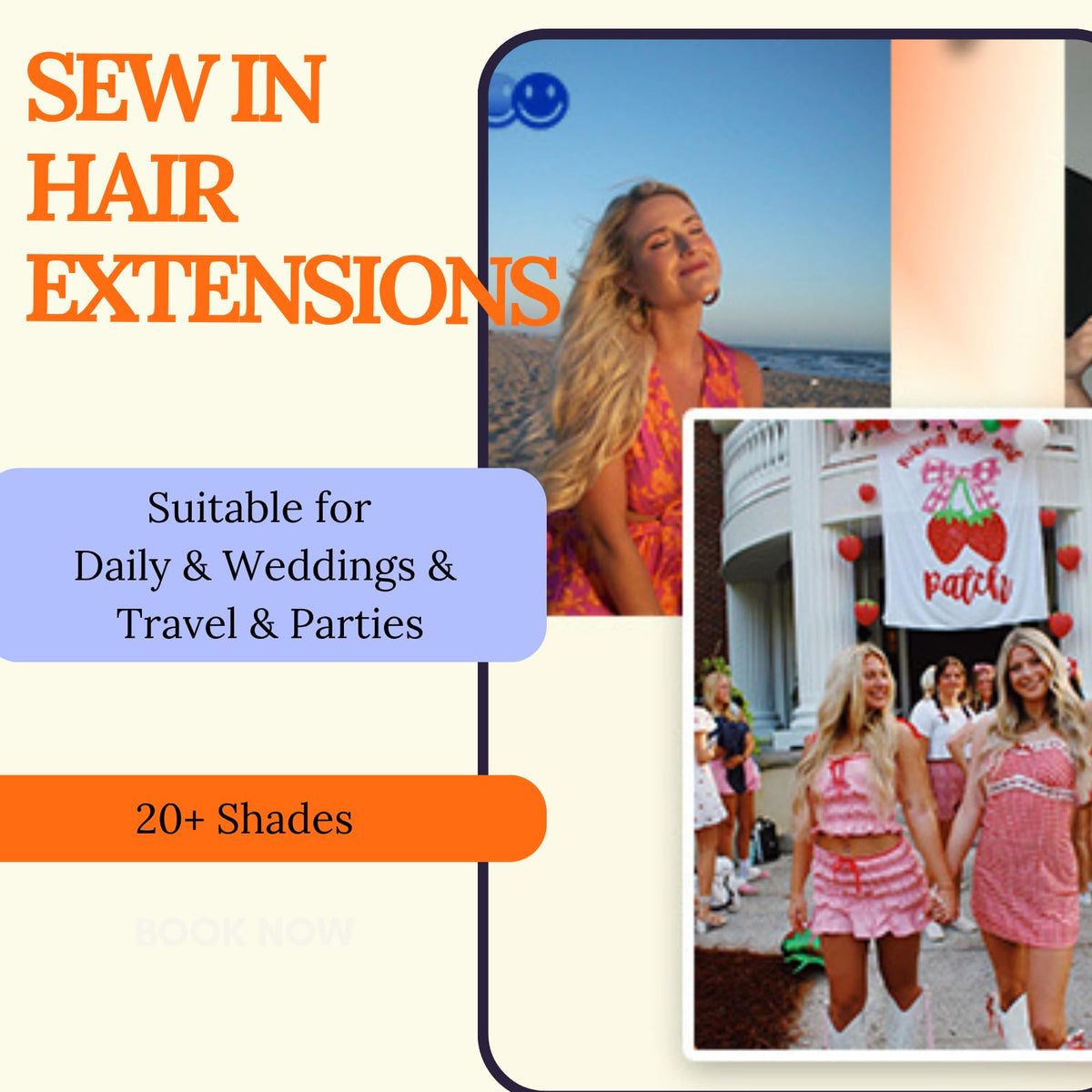 Full Shine 24 Inch Weft Hair Extensions installation process