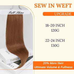 Full Shine 24 Inch Weft Hair Extensions packaging