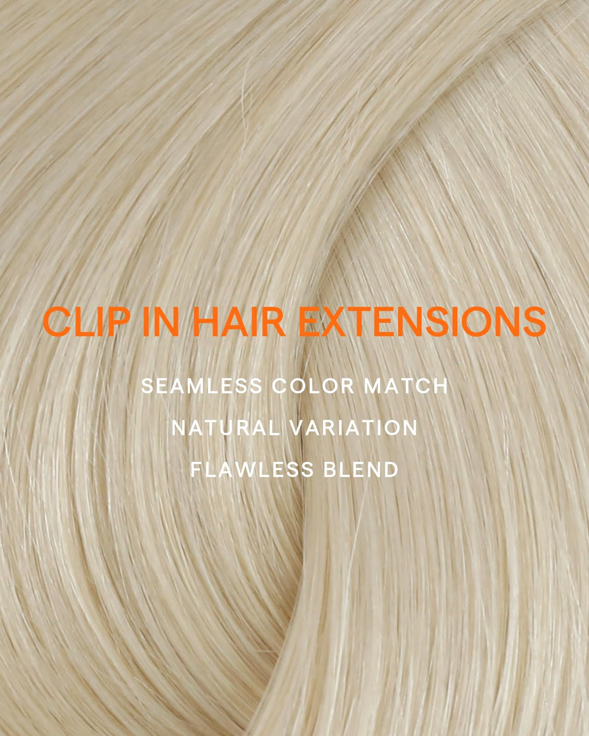 Full Shine Blonde Clip in Hair Extensions in different lengths