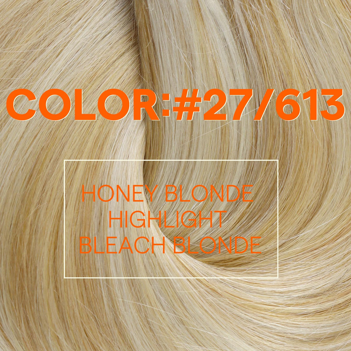 Full Shine Blonde Weft Hair Extensions showing double weft construction