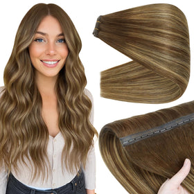 Full Shine Butterfly Weft Hair Extensions 150g front view