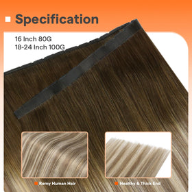 Full Shine Butterfly Weft Hair Extensions displayed with styling tools