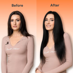 Full Shine Butterfly Weft Hair Extensions showcasing color options
