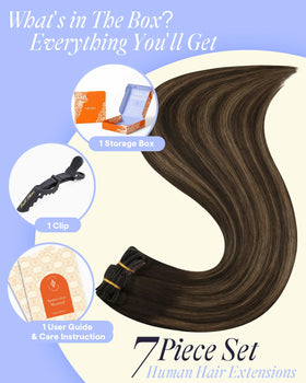 Full Shine Clip in Extensions in a lifestyle setting