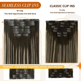 Full Shine clip-in extensions in natural daylight for colour accuracy